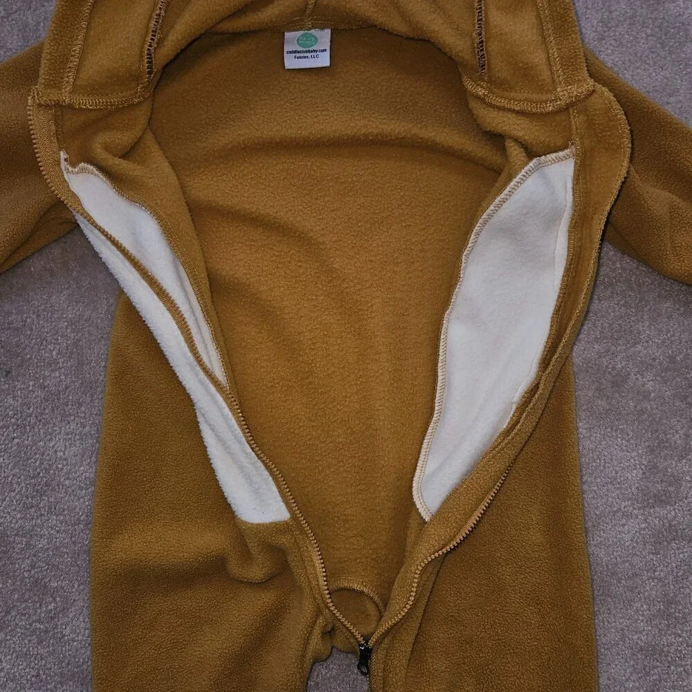Cuddle Club Lion Cub Fleece Hooded 1-Pc Halloween Costume Baby 12-18 Months